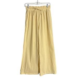 Yellow Wide Leg Medium Women's Pants NWOT